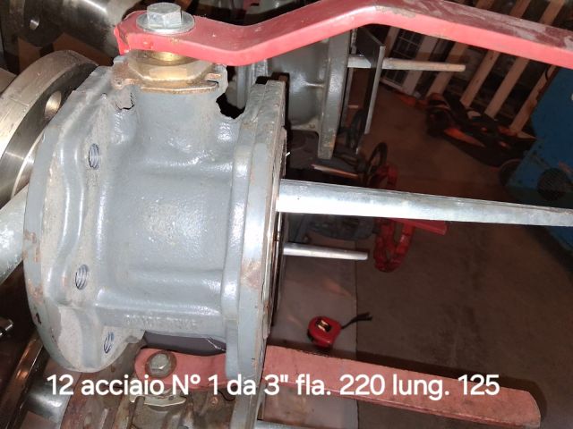 VALVOLA A SFERA FLANGIATA MARCA ALFA CASOREZZO IN ACCIAIO DA 3"