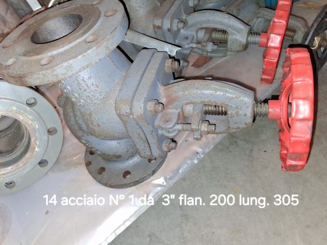 VALVOLA A SFERA FLANGIATA MARCA ALFA CASOREZZO IN ACCIAIO DA 3"