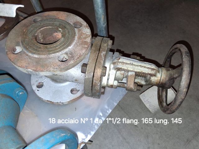 VALVOLA A SFERA FLANGIATA MARCA ALFA CASOREZZO IN ACCIAIO DA 1"1/2