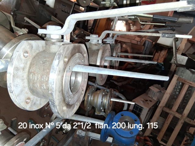 VALVOLA A SFERA FLANGIATA MARCA ALFA CASOREZZO IN ACCIAIO INOX DA 2"1/2